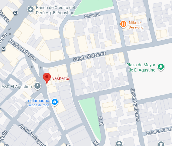 Mapa de ubicación de Vaskezos